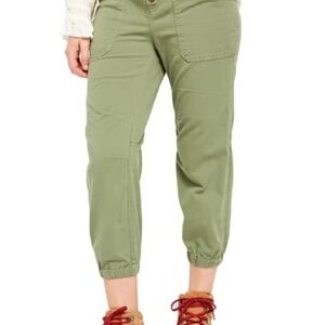 Free people Baykanlar Olive Green Cadet Jogger Pants XS